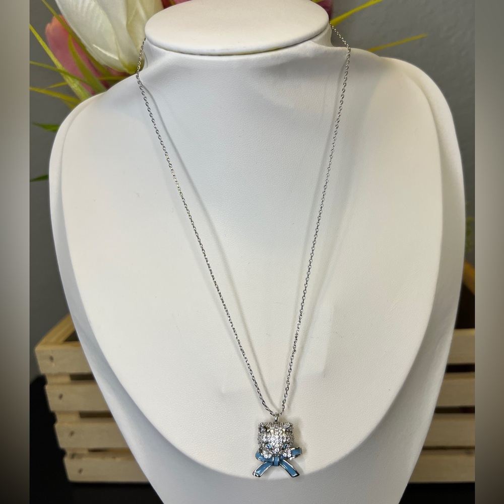 Kate Spade Silver/Blue Pawlina Necklace